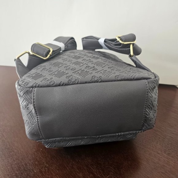 Juicy Couture Crowd Pleaser Emboss Backpack Grey Rabbit Gray 10\